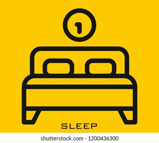 Sleep icon signs