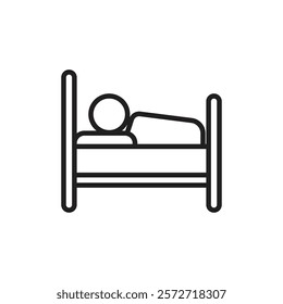 Sleep Icon Simple thin outline