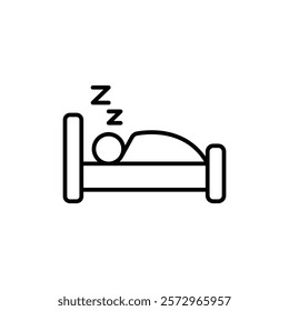 Sleep Icon simple vector symbol