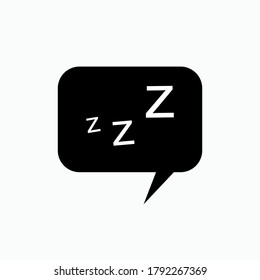 Sleep Icon. Snoring Symbol - Vector.