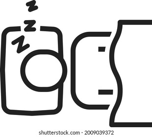 Sleep icon , vector illustration
