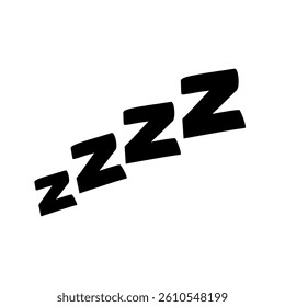 Sleep icon, Vector Illustration. Flat design style. vector sleep icon illustration isolated on White background