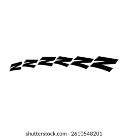 Sleep icon, Vector Illustration. Flat design style. vector sleep icon illustration isolated on White background