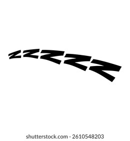 Sleep icon, Vector Illustration. Flat design style. vector sleep icon illustration isolated on White background