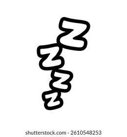 Sleep icon, Vector Illustration. Flat design style. vector sleep icon illustration isolated on White background