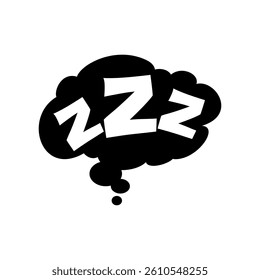 Sleep icon, Vector Illustration. Flat design style. vector sleep icon illustration isolated on White background