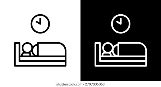 Sleep Icon Vector Illustration. Fresh Line Design Built For Creative Flexibility In Light And Dark Versions.