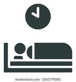 Sleep icon vector illustration. Simple fill style