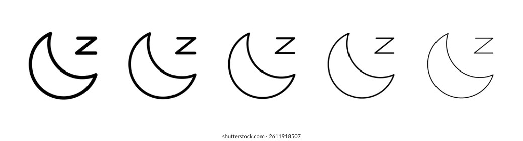 Sleep icon Vector logo sign