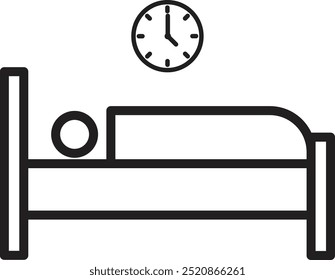 sleep icon vector on white background