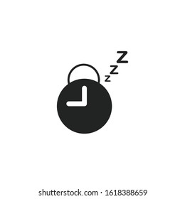Sleep Icon vector sign isolated for graphic and web design. Sleep symbol template color editable on white background