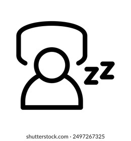 Sleep Icon Vector Symbol Design Illustration