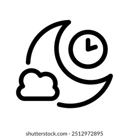 Ilustración de diseño de símbolo de Vector de ícono de sueño