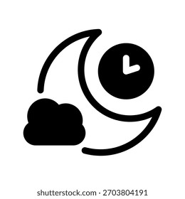 Ilustración de diseño de símbolo de Vector de ícono de sueño