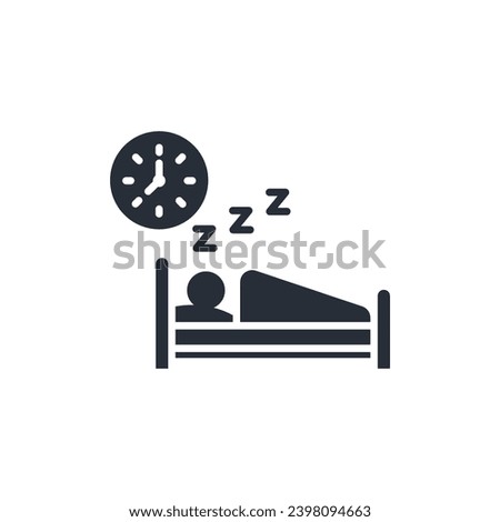 sleep icon. vector.Editable stroke.linear style sign for use web design,logo.Symbol illustration.