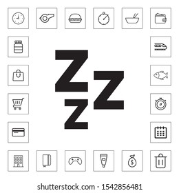 Sleep icon for web and mobile