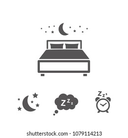 Sleep icons vector image 
