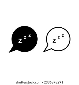 Sleep icon,vector illustration. sleep icons graphic design vector symbols.Flat design style. vector sleep icon illustration.eps