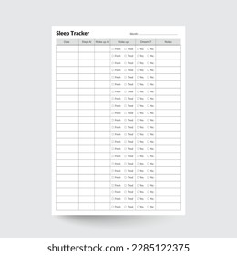 Sleep Journal,Sleep Log,Sleep Planner,Sleep Chart,Monthly Sleep Log,Sleep Tracker Insert,Sleep Habit log,Sleep Worksheet,Sleep Dairy,Sleep Tracking Log