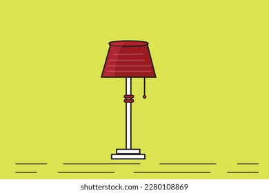 Sleep lamp cartoon icon illustration