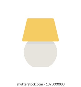 sleep lamp icon logo with flat illustration style vector. great for use web, mobile app, pattern, design etc.