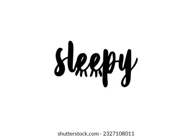 sleep lettering typography background abstract design