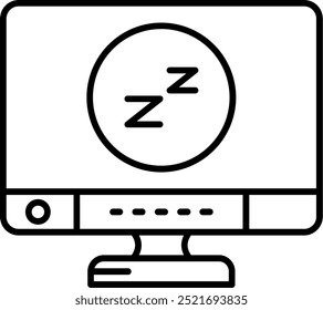 Sleep Line vector Icon Design