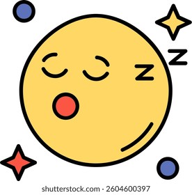 Sleep Line vector Icon Design