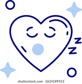 Sleep Line vector Icon Design