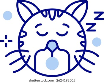Sleep Line vector Icon Design