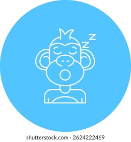 Sleep Line vector Icon Design