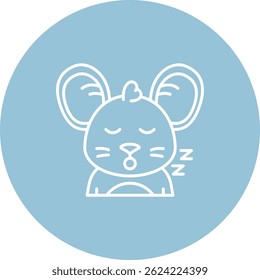 Sleep Line vector Icon Design