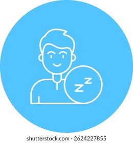 Sleep Line vector Icon Design