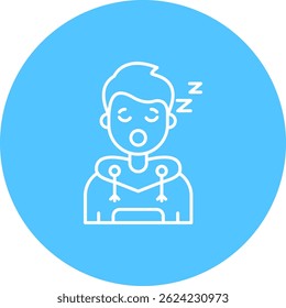 Sleep Line vector Icon Design