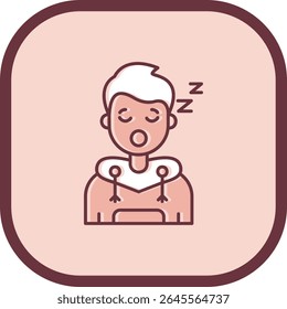 Sleep Line vector Icon Design
