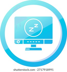 Diseño de icono de Vector de línea de sueño