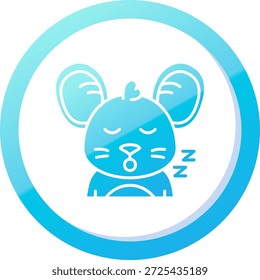 Design de ícone de vetor de linha de repouso