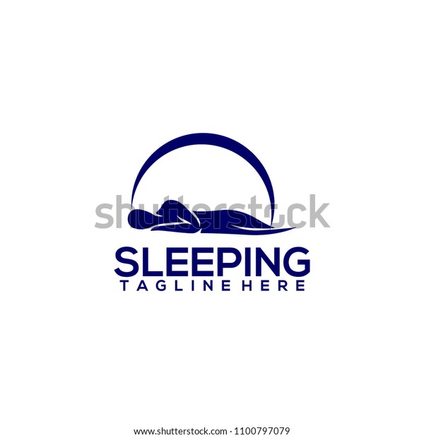 Sleep Logo Design Stock Vector (Royalty Free) 1100797079