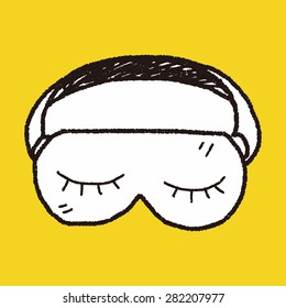 sleep mask doodle