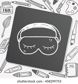 sleep mask doodle