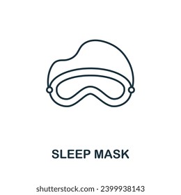 Sleep Mask icon. Simple element from well sleep collection. Creative Sleep Mask icon for web design, templates, infographics and more