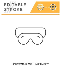 Sleep mask line icon