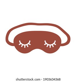 sleep mask on a white background vector illustration design
