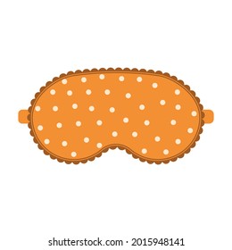 sleep mask with a pattern, color isolated vector illustration