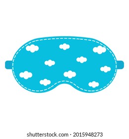 sleep mask with a pattern, color isolated vector illustration