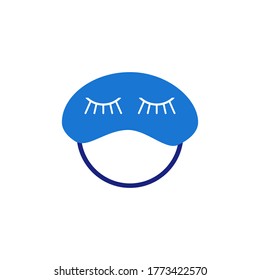 sleep mask vector graphic design illustration