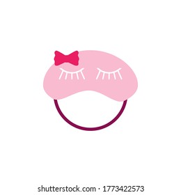 sleep mask vector graphic design illustration