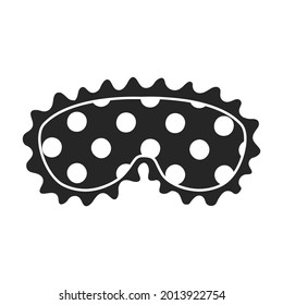 Sleep mask vector icon.Black vector icon isolated on white background sleep mask.