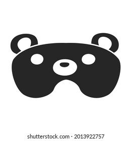 Sleep mask vector icon.Black vector icon isolated on white background sleep mask.