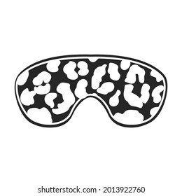 Schlafmaske, Vektorsymbol.Schwarzes Vektorsymbol einzeln auf weißem Hintergrund Schlafmaske.